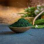Bioloģisks zaļās spirulīnas pulveris