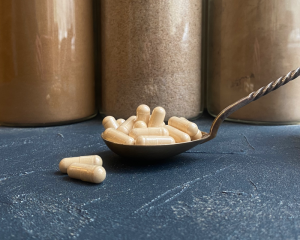 Bioloģisks lauvas krēpes (Hericium erinaceus) sēņu kapsulas, 500mg