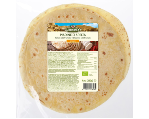 Organic spelt tortillas, 4 pieces (260 g)