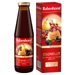 Augļu un augu dzēriens "Rabenhorst" ar dzelzi un vitamīniem C, B1, B2, B6, B12, 450 ml