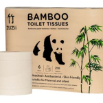 Bambusa tualetes papīrs, trīsslāņu, 6 ruļļi