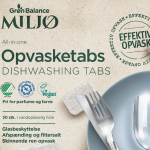 Ekoloģiskas trauku mazgājamās mašīnas tabletes