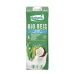 Bioloģisks rīsu un kokosriekstu dzēriens bez pievienotā cukura, bez glutēna, NATUMI, 1 L