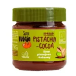 Bioloģisks pistāciju un kakao krēms ar cukurniedru cukuru, 190 g, SUPER FUDGIO