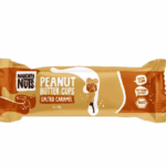 Bioloģiskas konfektes ar zemesriekstu krēmu un sāļās karameles pildījumu, 39 g, Naughty Nuts