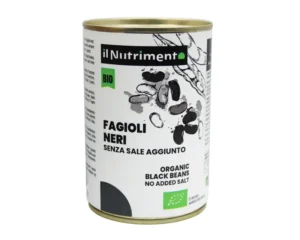 Bioloģiskās konservētās melnās pupiņas (bez sāls) 400 g