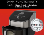 Instant Pot® Vortex® Plus 6QT nerūsējošā tērauda karstā gaisa friteris ar ClearCook un OdorErase (5,7 L) - Image 2