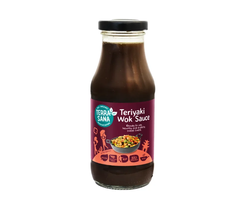 Bioloģiska japāņu Teriyaki Wok mērce Bioloģiska japāņu Teriyaki Wok mērce, 240 g, TERRASANA - Image 1