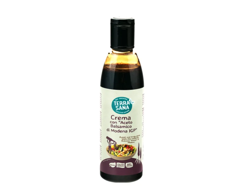 Bioloģiska krēmveida mērce ar balzamiko etiķi Bioloģiska krēmveida mērce ar balzamiko etiķi Balsamico di Modena, 250 ml, TERRASANA - Image 1