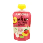 Bioloģisks persiku, ābolu un mango biezenis bez cukura, 100 g, PROBIOS