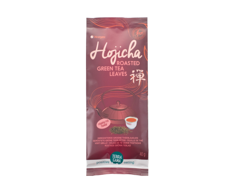 Bioloģiska japāņu grauzdēta zaļā tēja Hojich Bioloģiska japāņu grauzdēta zaļā tēja Hojicha, 40 g, TERRASANA - Image 1