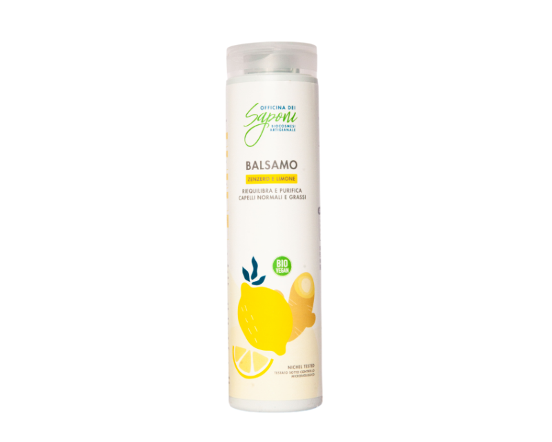 Ekoloģisks ingvera un citrona kondicionieris Ekoloģisks ingvera un citrona kondicionieris, 200 ml, Officina dei Saponi - Image 1