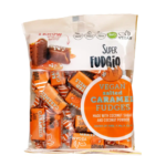 Bioloģiskas augu izcelsmes konfektes “Karvutė” ar sāļās karameles garšu, 150 g, SUPER FUDGIO